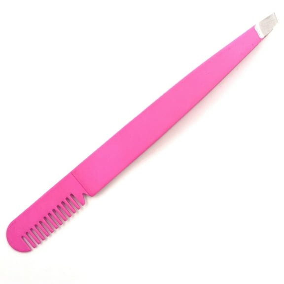 OATIPHO 3Pcs Eyebrow Tweezers with 2 in 1 Stainless Steel Tweezer Comb Assorted Colors for Makeup Supplies