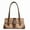 khaki, variant on Women's Rivet PU Leather Shoulder Bag - Vintage Underarm Purse with Flap Buckle Closure & Top Handle (11.8×5.9in)