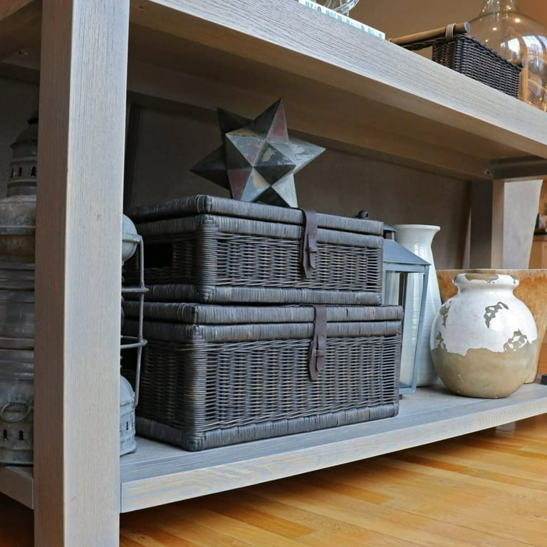 Covered best sale storage baskets