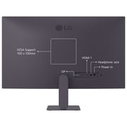 LG 27 IPS FHD 144Hz Overclock Monitor with AMD FreeSync G-Sync Compatible, 27G411A-B