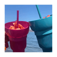 thumbnail image 2 of Gobelet de Stade avec Bol à Collation, Gobelet à Collation, Tasse à Collation Étanche, Tasse à Collation et à Boisson Réutilisable pour Adultes, Enfants-Rose, 2 of 7