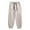 Beige, variant on PEASKJP Men's Drawstring Pants Elastic Waist Casual Jogger Yoga Pants, Black XL