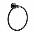 thumbnail image 2 of Lexora Home Bagno Nera Stainless Steel Towel Ring in Matte Black, 2 of 3