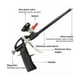 thumbnail image 3 of Pistola de espuma de poliuretano ajustable profesional, pistola de calafateo de espuma expandible de PU de Metal con interruptor, sin necesidad de limpiar para sellado de llenado, 3 of 5