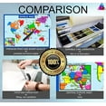 thumbnail image 2 of 3D Learning LLF World Map with Central Europe Inset - Laminated Educational 14" x 19.5" Poster, 2 of 5