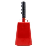 11.2 inch Red Bell Black Handle Cowbell with Stick Grip Handle Used for Cheering at Sporting Events - Cow Bell by Stewart Trading