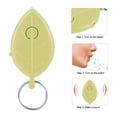 thumbnail image 3 of Silbato Control De Voz Buscador De Llaves Anti Pérdida Llavero Localizador Tracer Forma De Hoja Para Billetera Coche Mascota Bolsa Para Niños Maleta Material ABS Negro Amarillo, 3 of 7