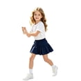 thumbnail image 2 of Butterfly Shorts Girls 2 in 1 Flowy Athletic Shorts Tennis Skirt Kids Navy Shorts Girls Workout Clothes 9-10 Years, 2 of 4