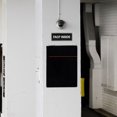 thumbnail image 3 of OULII Emergency Stop Sign Fire Action Notice Sign Self Adhesive Black Acrylic Safety Communication 1Pcs, 3 of 8