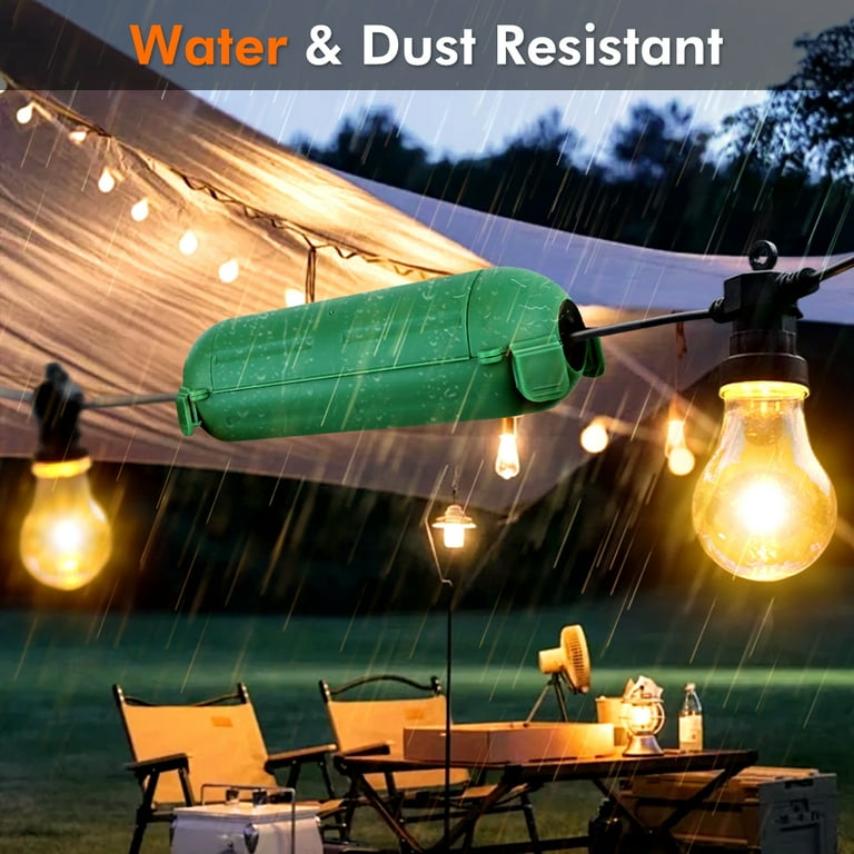 QUOBAS 2 Pack Small Outdoor Extension Cord Cover, Waterproof Electrical Box For