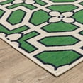 thumbnail image 2 of Oriental Weavers Havana Indoor/Outdoor Rug - HAV01 - 5'3" x 7'3" - in Ivory/ Green - Classic Casual Style, Water, Stain and Fade Resistant, Hose Clean, Patio, Outdoor Living Area Rug, 2 of 2