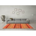 thumbnail image 3 of Ahgly Company Indoor Rectangle Abstract Orange Modern Area Rugs, 2' x 4', 3 of 4