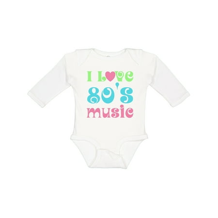 

Inktastic I Love 80 s Music Gift Baby Boy or Baby Girl Long Sleeve Bodysuit