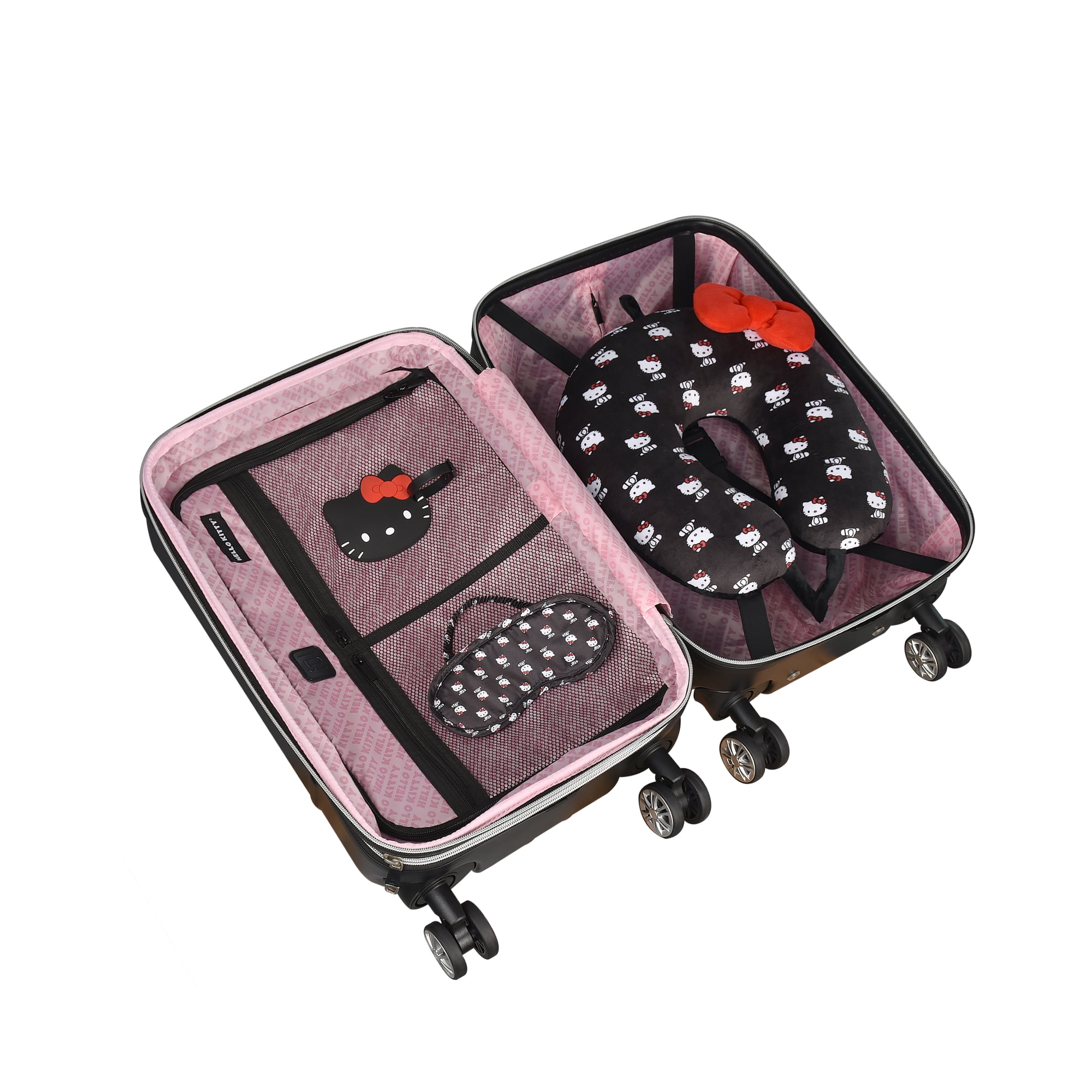 FUL 21” Girls Hardshell Spinner Carry-On Luggage, Black