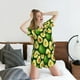 thumbnail image 5 of Fotbe Avocado Conjunto de Pijama Estampado para Mujer, 2 Piezas, Ropa de Dormir con Camiseta de Manga Corta y Shorts Suaves-Medium, 5 of 6
