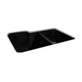thumbnail image 5 of Miseno MCI35-0UM-20 33" Double Basin Undermount Cast Iron Kitchen Sink; White, 5 of 5