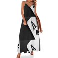 thumbnail image 2 of Ace of Spades Monochrome Playing Card Sleeveless Dress womans clothing loose women's dress dress for woman, 2 of 6