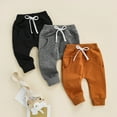 thumbnail image 2 of Douhoow 0-3Y Baby Boys Causal Trousers Elastic Waist Drawstring Pants Loose Fit Long Pants, 2 of 8