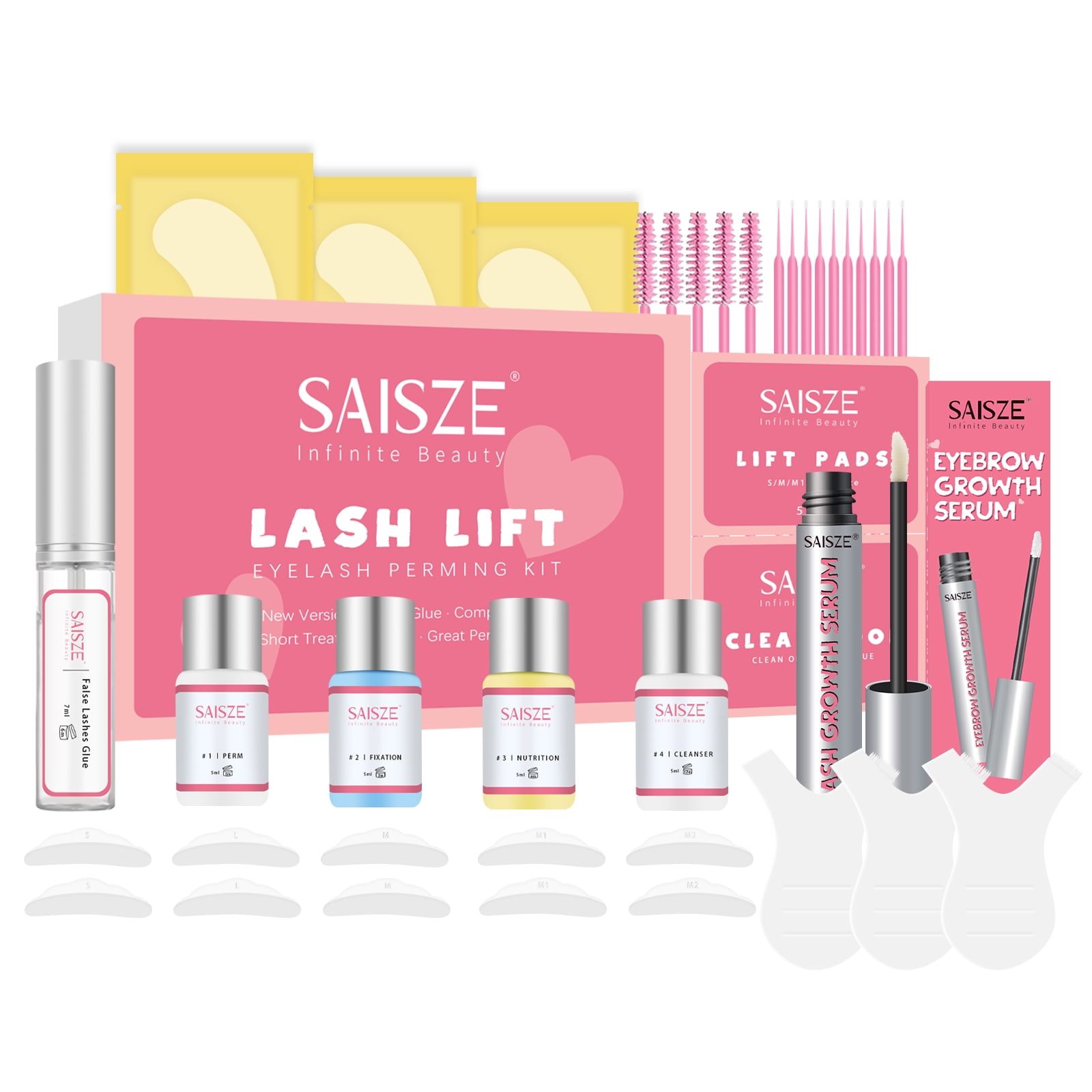 SASIZE 2 in 1 EyeLash Lift Kit and Lash Lifting Curling Set, Cilia Lift