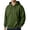 Army Green, variant on UDAUDU Men's Fleece Hoodie Jacket Long Sleeve Full Zip Hooded Sweatshirt Casual Basic Essential Drawstring Loose Fit Pullover Hoodie With Pocket White M