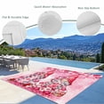 thumbnail image 3 of Valentine's Day Outdoor Rug for Patio/Deck/Porch, Non-Slip Large Area Rug 5 x 7 Ft, Watercolor Gnomes Roses Love Romantic Indoor Outdoor Rugs Washable Area Rugs, Reversible Camping Rug Carpet Runner, 3 of 8