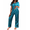 Green, variant on Women's Silky Satin Pajama Set Daily Pajama PJ Sleepwear Satin Silk Pajama Set 2 Pieces Loungewear