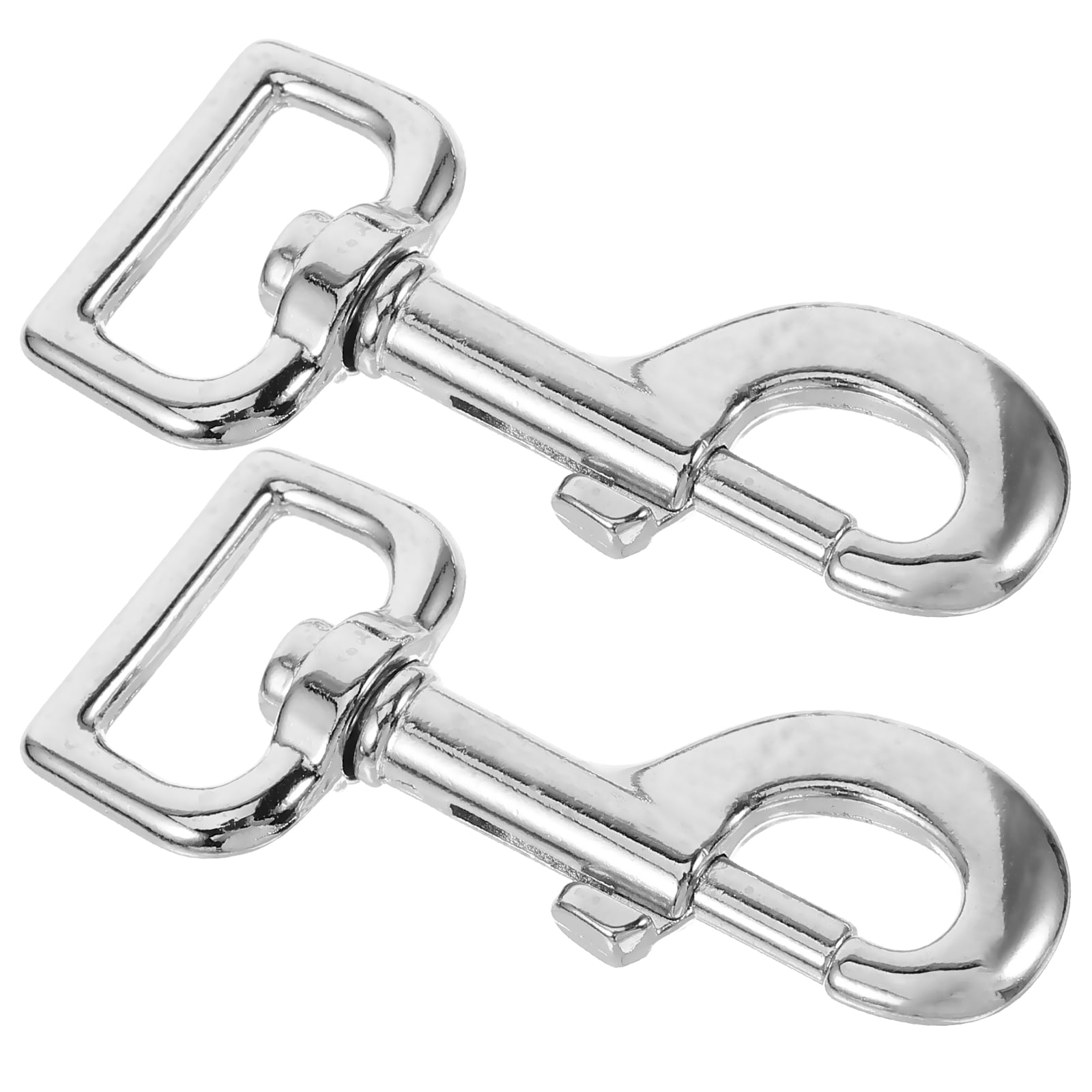 2pcs Swivel Snap Hooks Metal Dog Leash Clasp Pet Chain Connector Buckle for  Linking 