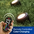 thumbnail image 3 of Enbrighten Seasons LED Color-Changing Landscape Path Lights, 6 Pucks, Plug-in, 41012, 3 of 4
