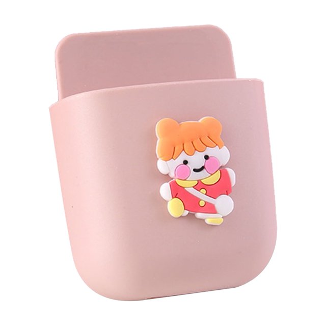 Storage Box Wall Mounted Storage Box Phone Storage Box Cartoon Storage Box Wall Mounted Storage Container Cute Phone Storage Box For Home DecorationPink Little Girl Pattern