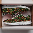 thumbnail image 3 of Marijuana Leaf Shoes for Men Women Casual Running Walking Tennis Sneakers Gifts for Marijuana Lover White Size 4.5, 3 of 5