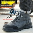 thumbnail image 5 of Vantalaria Steel Toe Boots for Men Women Comfortable Work Shoes Indestructible Construction Safety Work Boots Puncture Proof Footwear, 5 of 7
