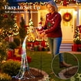 thumbnail image 3 of Christmas Solar Kettle Lights Garden Lawn Decorative, Solar Powered Santa Watering Can Ground Lamp, Outdoor Lighted Holiday Displays, Xmas Decor, 3 of 8