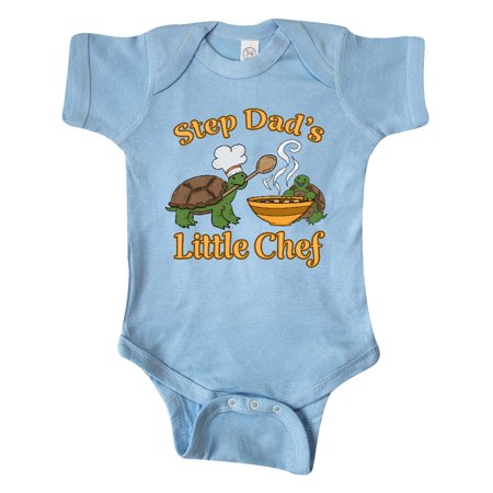 

Inktastic Step Dad s Little Chef with Cute Turtles Gift Baby Boy or Baby Girl Bodysuit