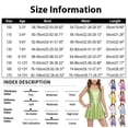 thumbnail image 4 of YOUYEDIAN Carnival Girls Pleated Mini Dress Kids Sparkly Shiny Metallic Sleeveless Dance Dress Ballet Dancewear Gymnastics Outfits (Red, 8-9 Years), 4 of 5
