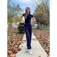 thumbnail image 3 of ZENFLEX Wide Leg Pants Woman Yoga Pants with Pockets Stretch Loose Casual Lounge Sweatpants Petite/Regular/Tall, 3 of 6