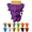 Purple, variant on Highland Cow Sponge Holder, Cute Hanging Sponge Holder with Drainage, 14D Printed Sink Sponges Holder, Keep Your Sponges Dry & Smiling, Funny Sponge Stand for Kitchen Sink (Black)