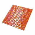 thumbnail image 3 of Apollo Tile Skosh 11.6 in. x 11.6 in. Glossy Fire Orange Glass Mosaic Wall and Floor Tile (18.69 sq. ft./case) (20-pack), 3 of 6