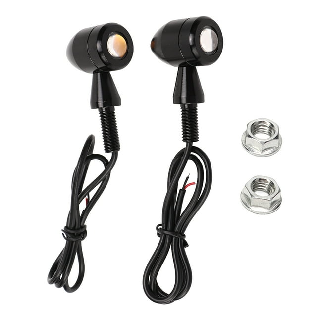 Clignotants à DEL, Indicateurs de Clignotants à DEL Universels Étanches Jaune Ambre pour Trottinette Moto Sport Type 1,Type 2,Type 3