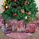 thumbnail image 3 of Falda para árbol de Navidad con diseño de coches, suave y divertida, decoración navideña de granja, 36", 3 of 4