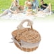 thumbnail image 1 of Gran 15.4 Canasta De Picnic De Picnic De Mimbre Cestas De Picnic Vacías Con Tapa, Cesta De Picnic Con Manijas Plegables Para Picnic, Cuerpo A Cuadros, Cuerpo Tejido Resistente, 1 of 7