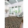 thumbnail image 2 of Unique Loom Chindi Jute Collection Area Rug (9' x 12' Rectangle Black/Navy Blue), 2 of 10