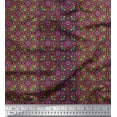 thumbnail image 1 of Soimoi Cotton Duck Fabric Stripe & Moroccan Kaleidoscope Printed Fabric 1 Yard 42 Inch Wide, 1 of 1