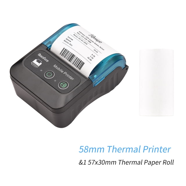 Label printer,Compatible With Windows/android/ios Portable 58mm Receipt Usb 2 Inches Mobile Inches Mobile Pocket Mobile Pocket Printers With 1 Thermal 58mm Receipt Thermal Mobile Printer 11
