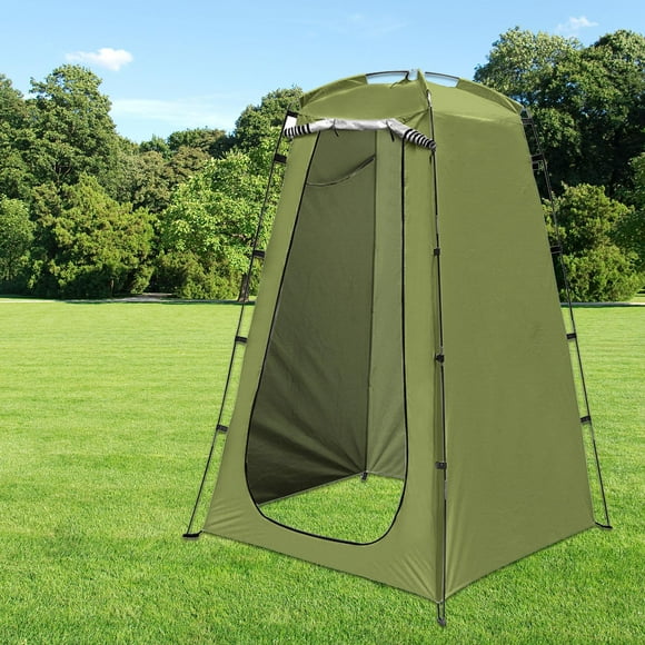 Tienda de privacidad, vestidor, vestuario, tienda de ducha portátil impermeable para exteriores, tienda de baño de fácil instalación para RV, Picnic, Verde