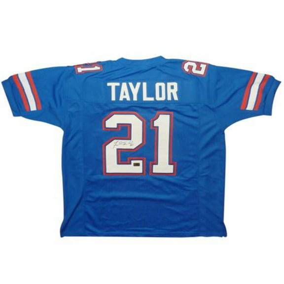 Fred Taylor Autographed Florida Gators (Blue #21) Custom Jersey