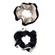 thumbnail image 2 of 2 unids Bandas de pelo de cuero negro y beige Corbatas para el cabello Cuerdas para niñas Cuerdas de pelo, 2 of 5
