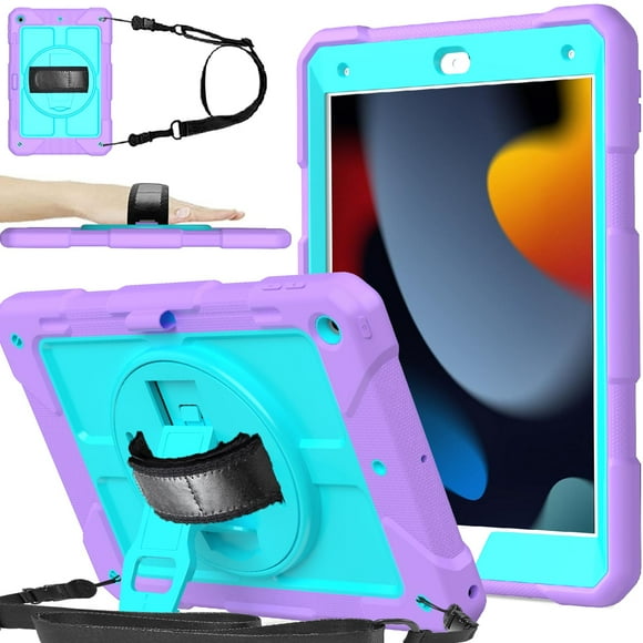 Funda BMOUO para iPad 10.2 de 9.ª, 8.ª y 7.ª generación con soporte 360°