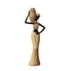 thumbnail image 3 of Figura de mujer africana, escultura de resina pintada a mano para decoración de mueble de TV Estilo C, 3 of 9