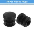 thumbnail image 3 of 38 tapones redondos de plástico, tapones de extremo de tubo negro, inserto de pierna de mueble de 14mm(0.55 pulgadas), protección deslizante para silla, sofá, mesa, estante, 3 of 6