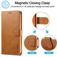 thumbnail image 5 of Case for iPhone 12 Mini, PU Leather Wallet Folio Flip Magnetic Buckle Slim Back Cover Built-in Card Holder Slot and Stand for iPhone 12 Mini 5.4 Inch (Khaki), 5 of 14
